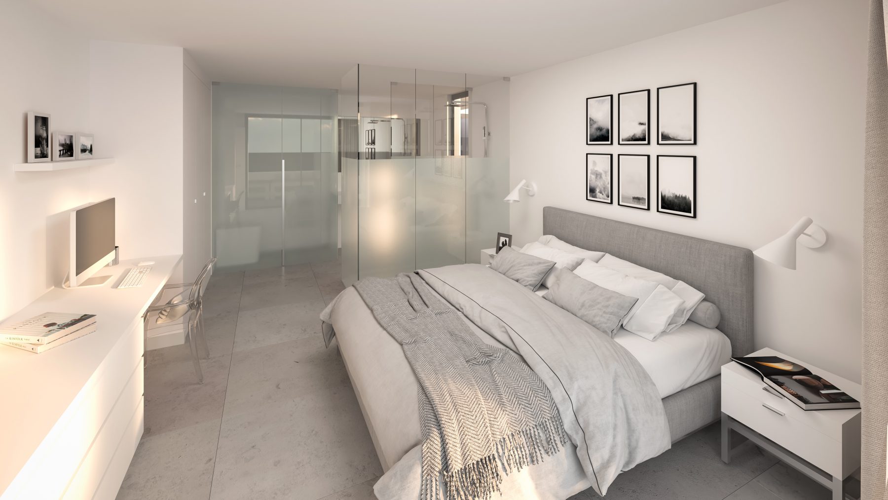 Render 3D interior Palma real en Tenerife