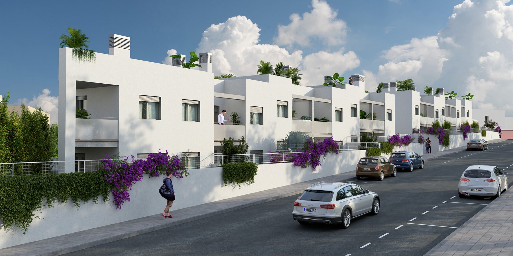 Render 3D de viviendas en Mallorca, Islas Baleares