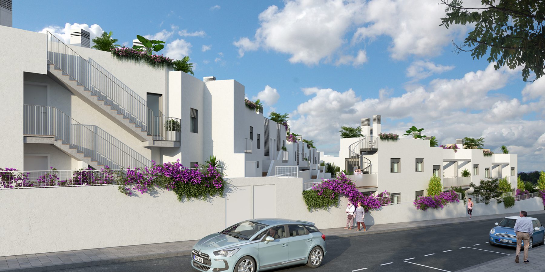 Render 3D de viviendas en Mallorca, Islas Baleares