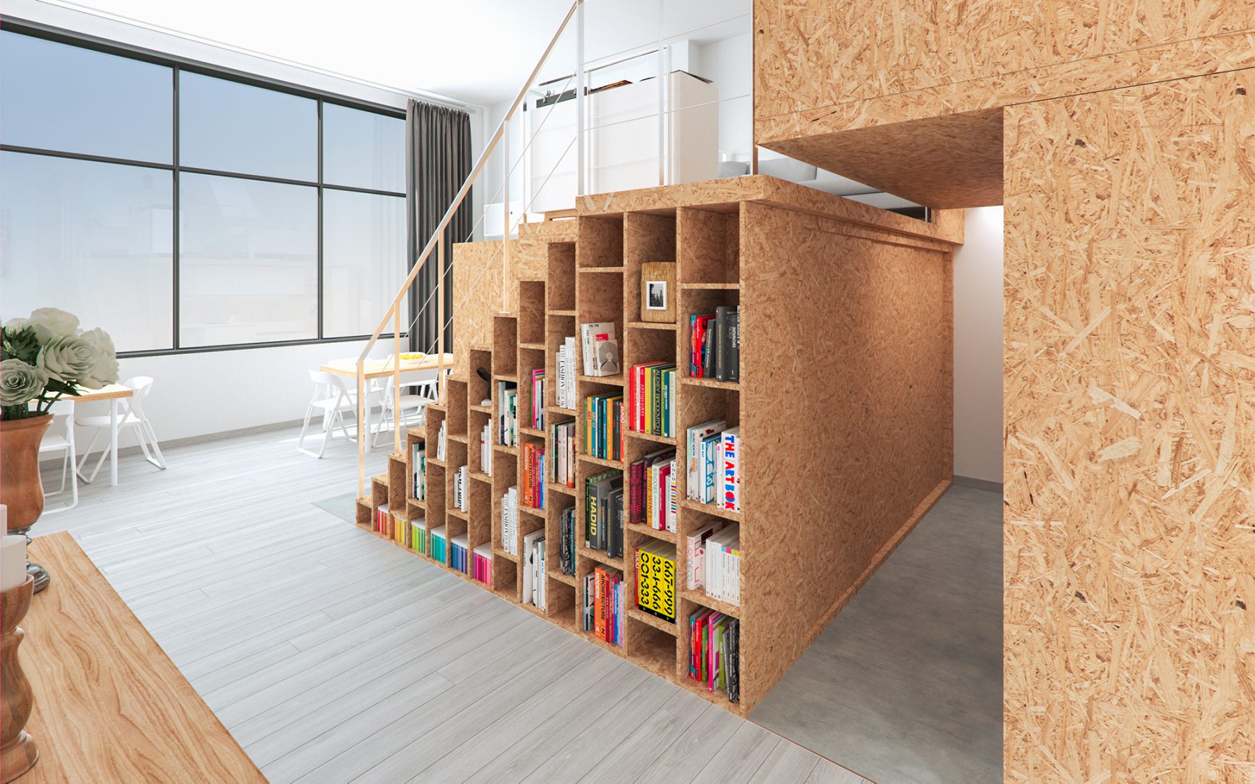 Render 3D de loft en valencia