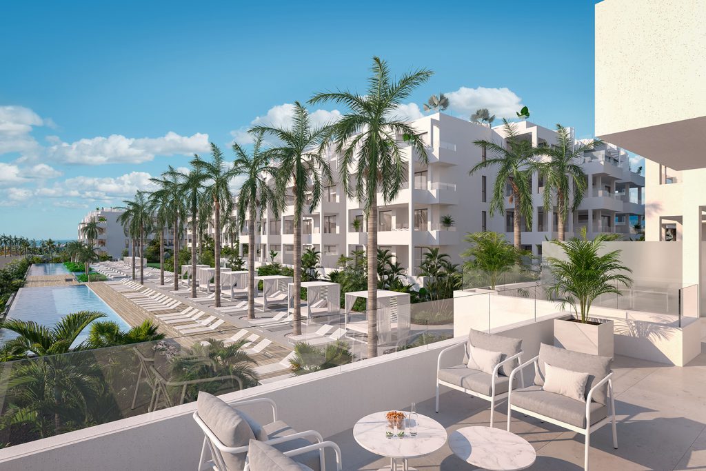 Render 3D de viviendas en tenerife