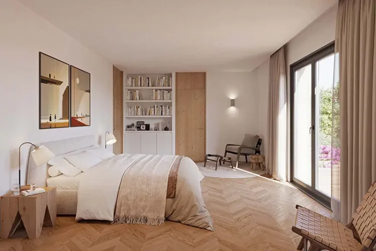 Diseño de interiores y mobiliario con detalle hiperrealista